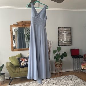 AZAZIE Bianca - Dusty Blue | “Bridesmaid Dress”